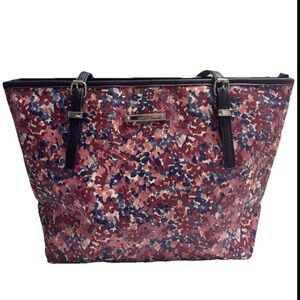 Nine West Floral Tote Bag in Coated Canvas Feminine Ditsy Prairie core